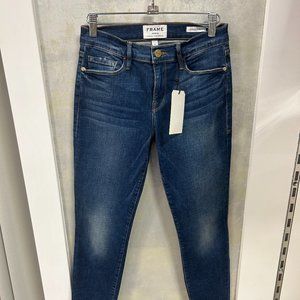 Frame Le Skinny De Jeanne Tulip Hem